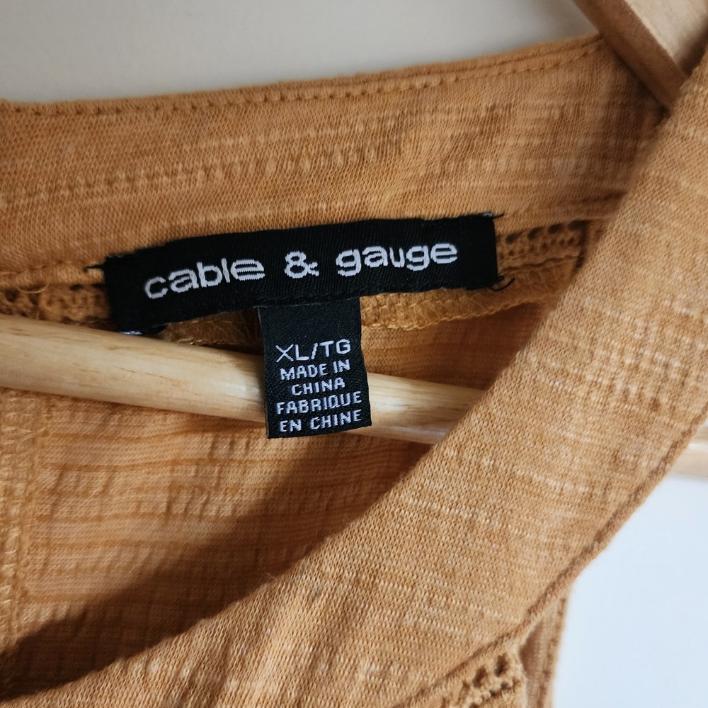 Cable and Gauge NWOT, Women's X-Large Tank Top - Picture 2 of 3